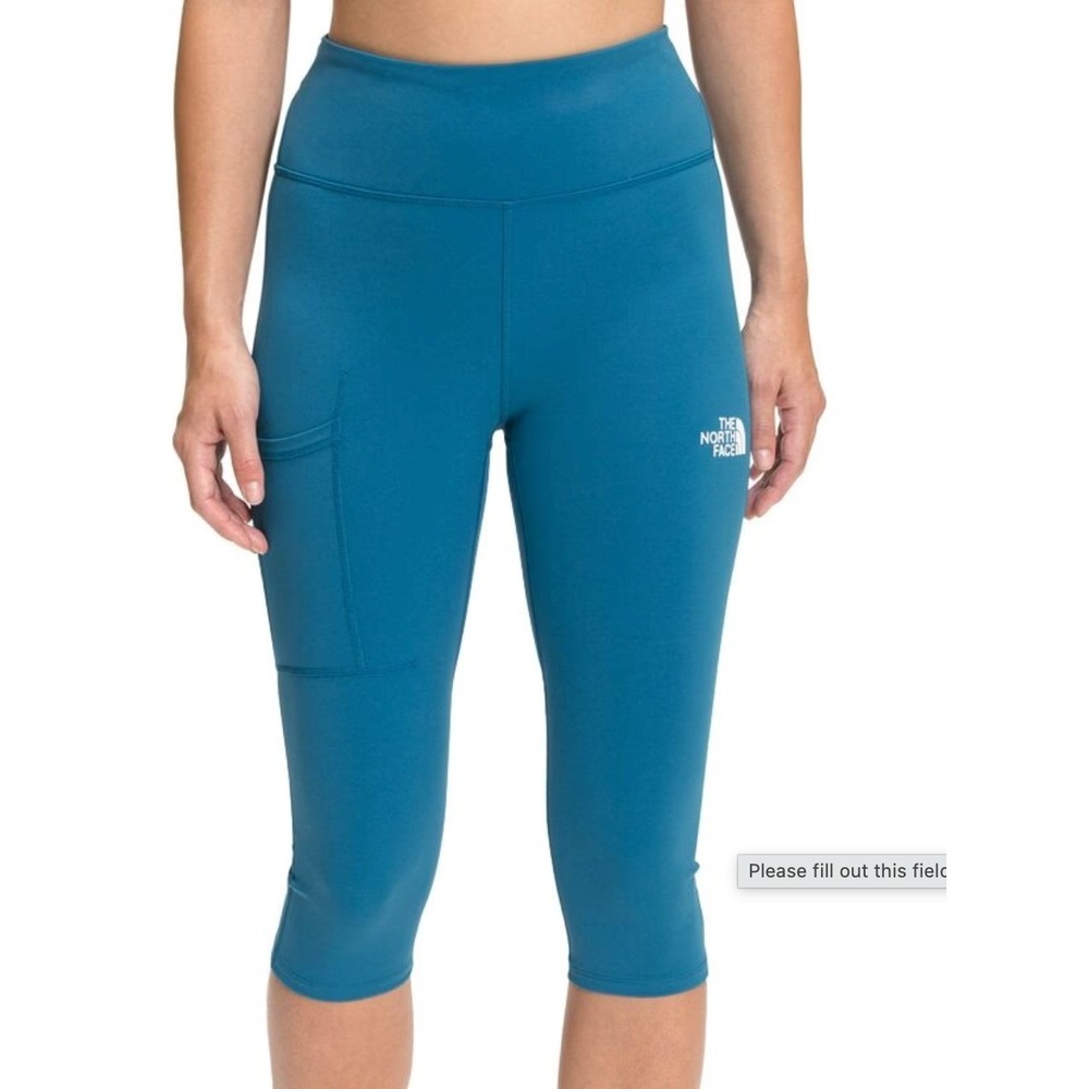 The North Face Leggings Womens Medium Blue‎ Movmynt Capris Pants Athletic Crop